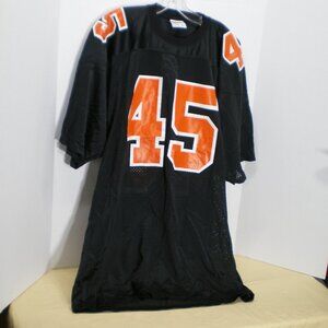 Black Mesh Jersey with #45 in Orange and White, Size XL